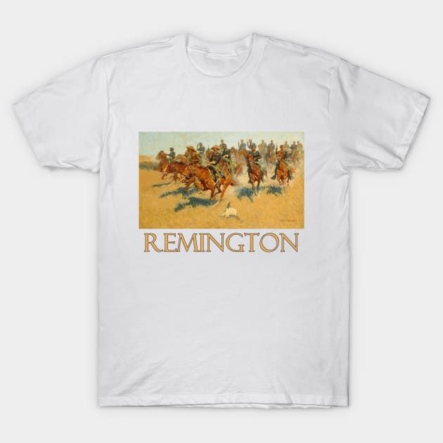 Cavalry Charge on the Southern Plains by Frederic Remington T-Shirt by Naves